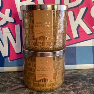 Bath & Body Works Sugared Snickerdoodle 3-wick candles